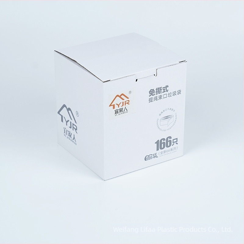 Σακούλες απορριμμάτων με κορδόνι, σε συσκευασία σε κουτί, για κουζίνα και οικιακή χρήση, παχιές από PE, μίας χρήσης