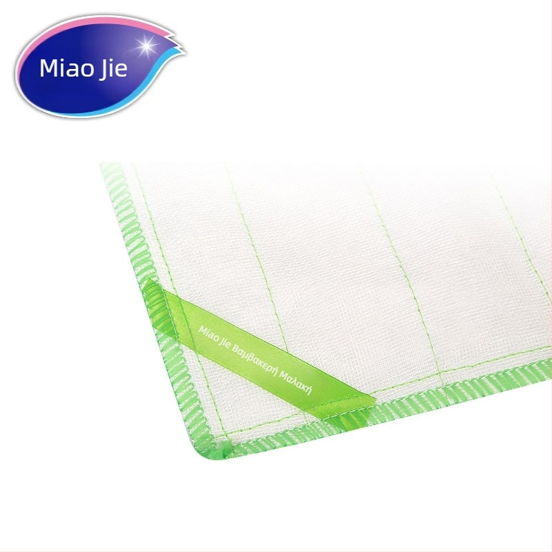 Miaojie μαλακό βαμβακερό πανί για πιάτα από ίνες φυτικής προέλευσης, απορροφητικό ριγέ πανί κουζίνας