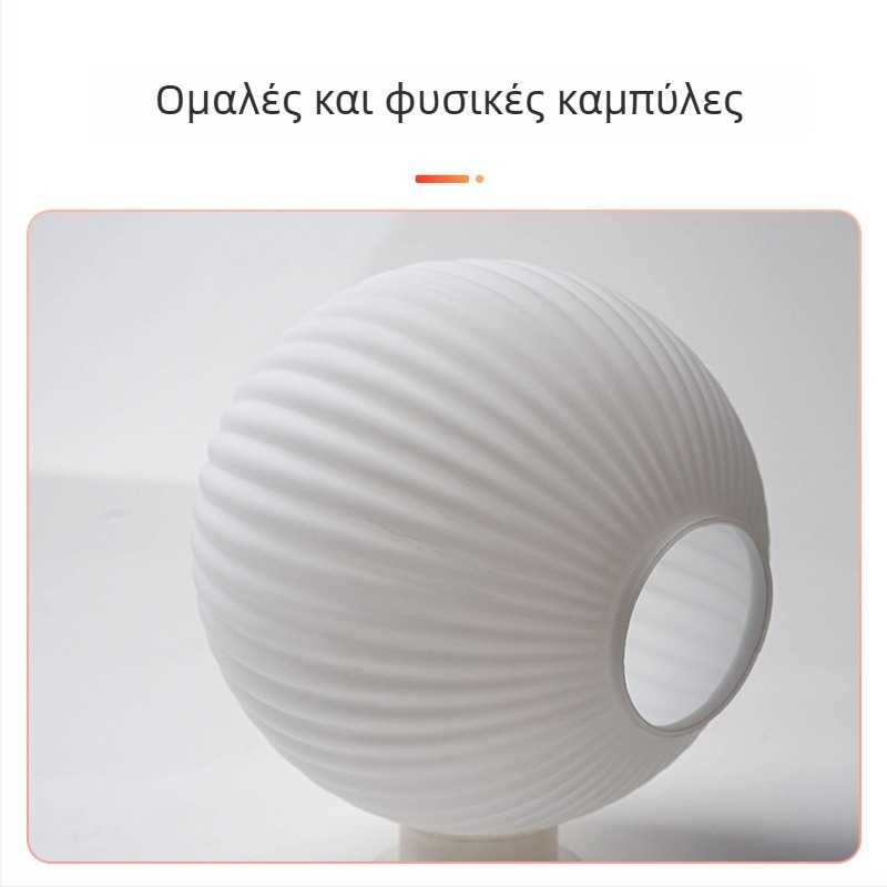 Κάλυμμα λαμπτήρα από γυαλί soda-lime με ρίγες, γαλακτώδες λευκό σφαιρικό περίβλημα, εξάρτημα DIY πολυέλαιου (χωρίς λαμπτήρα)