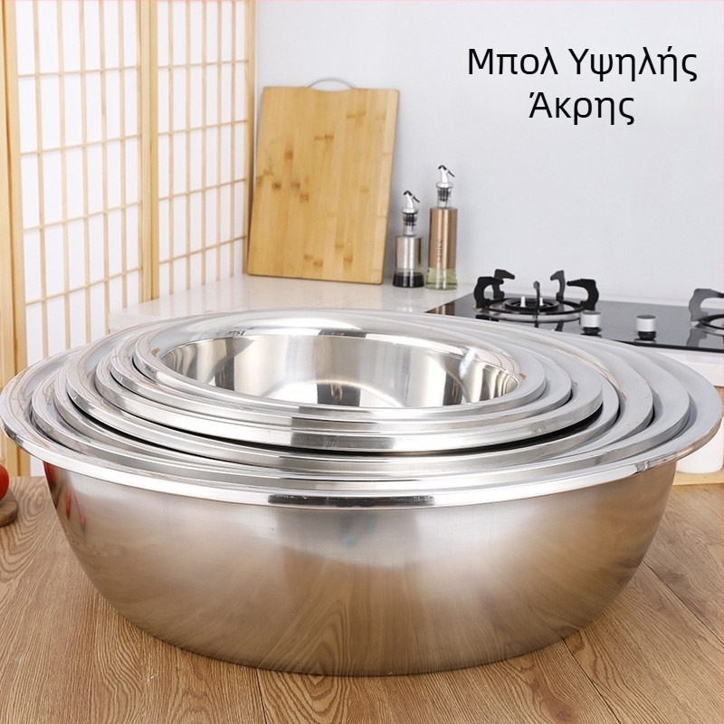 Με μη μαγνητικό ανοξείδωτο χάλυβα, μεγάλη λεκάνη με ψηλά τοιχώματα για οικιακή χρήση, πλυντήριο λαχανικών και χεριών, μεγάλη χωρητικότητα