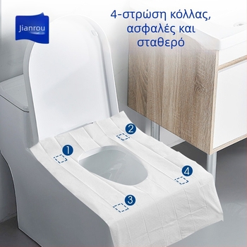 Μονοχρηστικό προστατευτικό κάλυμμα καπακιού τουαλέτας με πλήρες κάλυμμα, για μητέρες σε ταξίδι, φορητή προστασία τουαλέτας ξενοδοχείου, αδιάβροχο