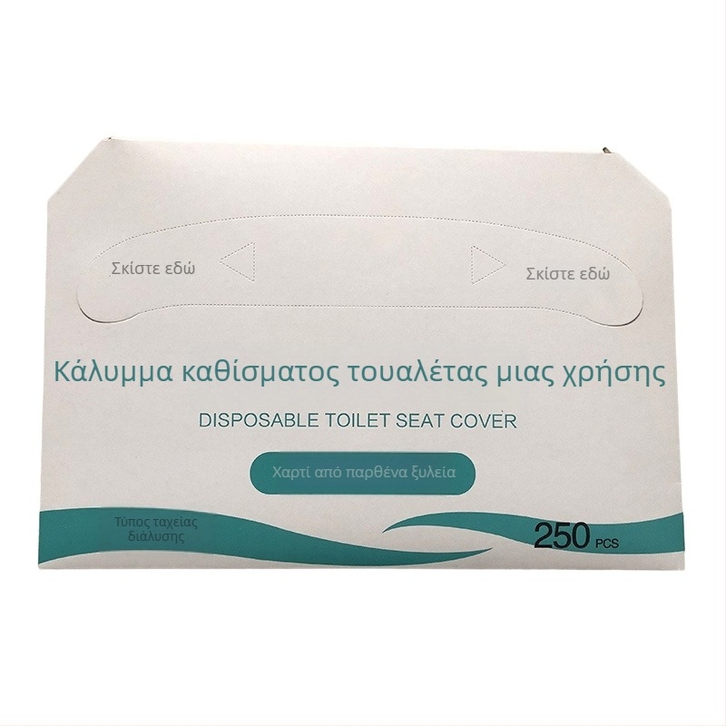 Καλύμματα καθίσματος τουαλέτας με σχέδιο ξύλου για δημόσιους χώρους, υγιεινή προστασία