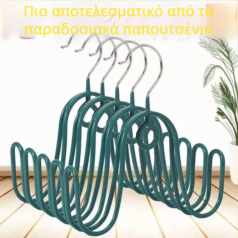 Ανοξείδωτη σχάρα αποξήρανσης παπουτσιών για μπαλκόνι, ανθεκτικός στον άνεμο σχεδιασμός, εσωτερική και εξωτερική αποξήρανση, σχημα φτερού