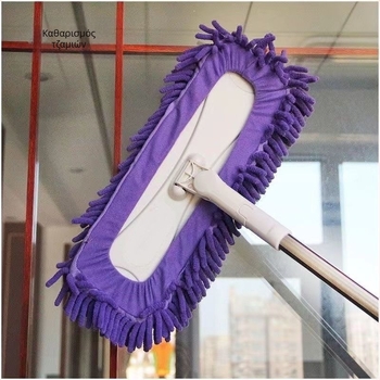 Chenille Μεγάλη επίπεδη σφουγγαρίστρα για ξύλινα δάπεδα και πλακάκια – απορροφητικό για υγρό και στεγνό καθαρισμό
