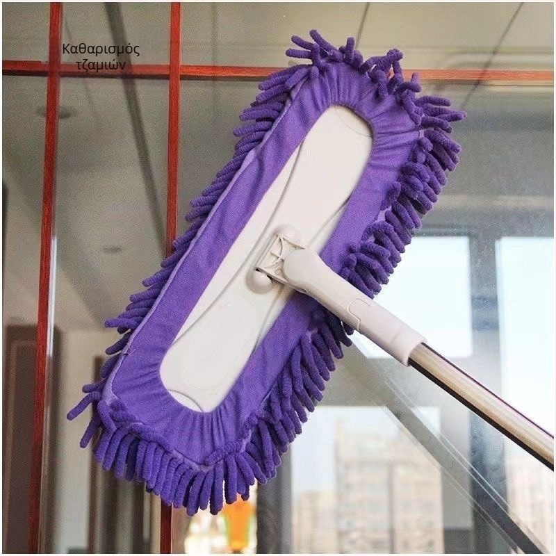 Chenille Μεγάλη επίπεδη σφουγγαρίστρα για ξύλινα δάπεδα και πλακάκια – απορροφητικό για υγρό και στεγνό καθαρισμό