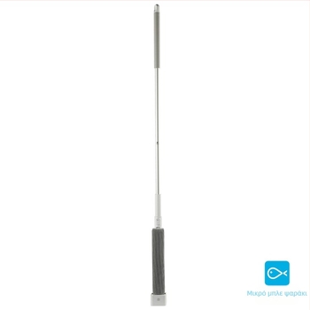 Blue Fish 180° σφουγγαρίστρα καουτσούκ-βαμβάκι, 34 cm, διπλό κεφάλι βαμβακιού σε μεταλλική ράβδο, υψηλή απορρόφηση, μηχανισμός στύψιμο με κύλινδρο για μπάνιο