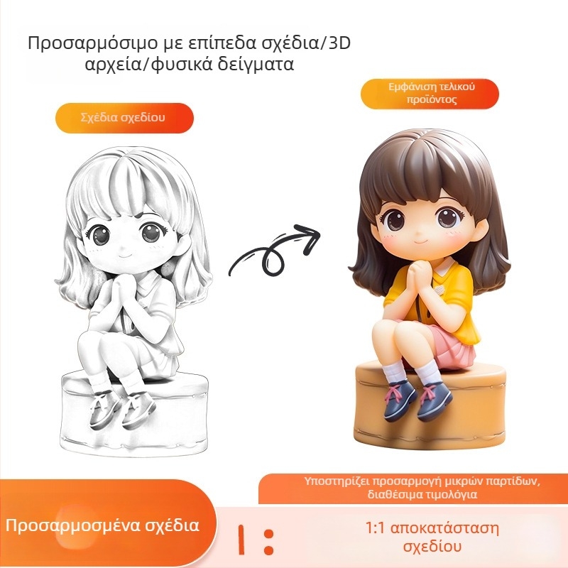 Προσαρμοσμένη φιγούρα ρητίνης PU – 3D γλυκός μασκότ