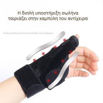 Αεριζόμενος προστατευτής καρπού με προστασία αντίχειρα και ιμάντα Velcro για τρέξιμο και γυμναστήριο