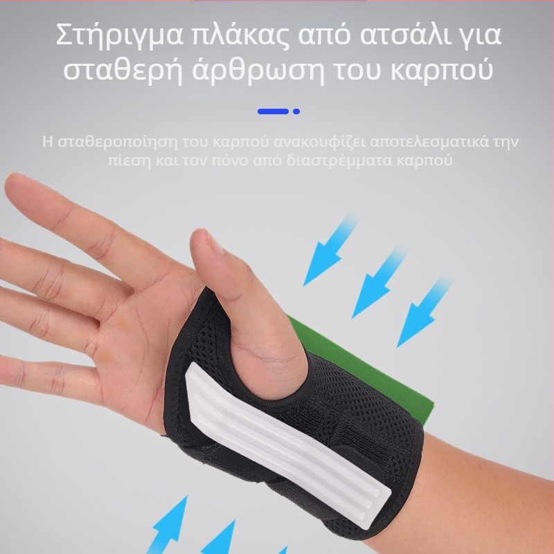 Νάρθηκας καρπού για διάστρεμμα και σύνδρομο καρπιαίου σωλήνα – προστασία και σταθεροποίηση υμένων τένοντα και αρθρικών βλαβών