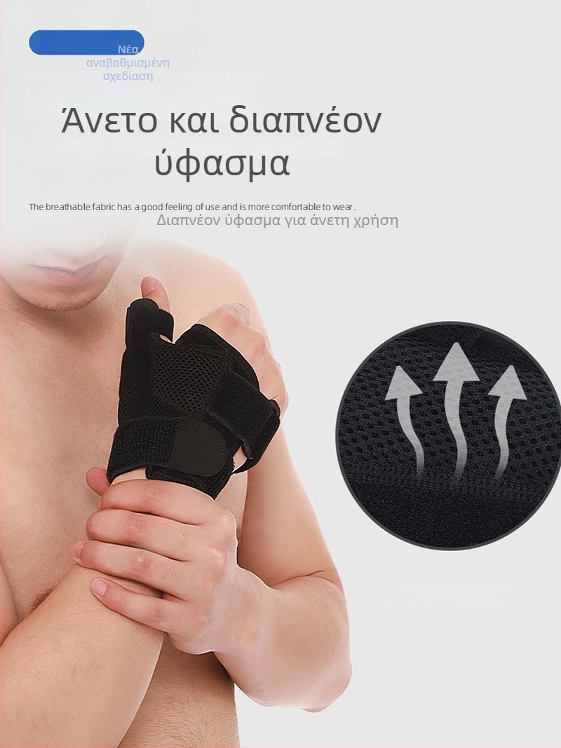 Αεριζόμενος σταθεροποιητής αντίχειρα και καρπού για αθλητικούς τραυματισμούς και αποκατάσταση