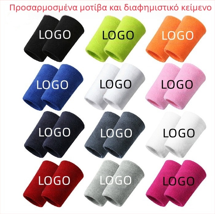 Βαμβακερός προστατευτής καρπού με LOGO – Unisex επίδεσμος καρπού για προστασία από διάστρεμμα, μπάσκετ, γυμναστική, μακρύτερο μήκος, απορρόφηση ιδρώτα, τρέξιμο
