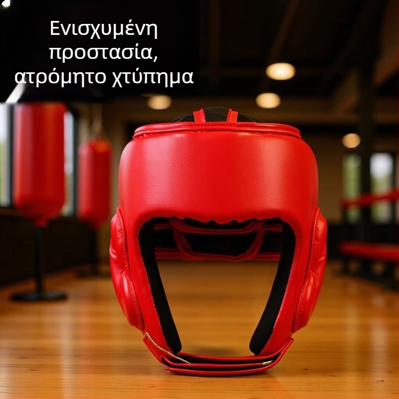 Κράνος Sanda με προστασία προσώπου για ενήλικες και παιδιά – εξοπλισμός μποξ και Ταεκβοντό για γυμναστήριο