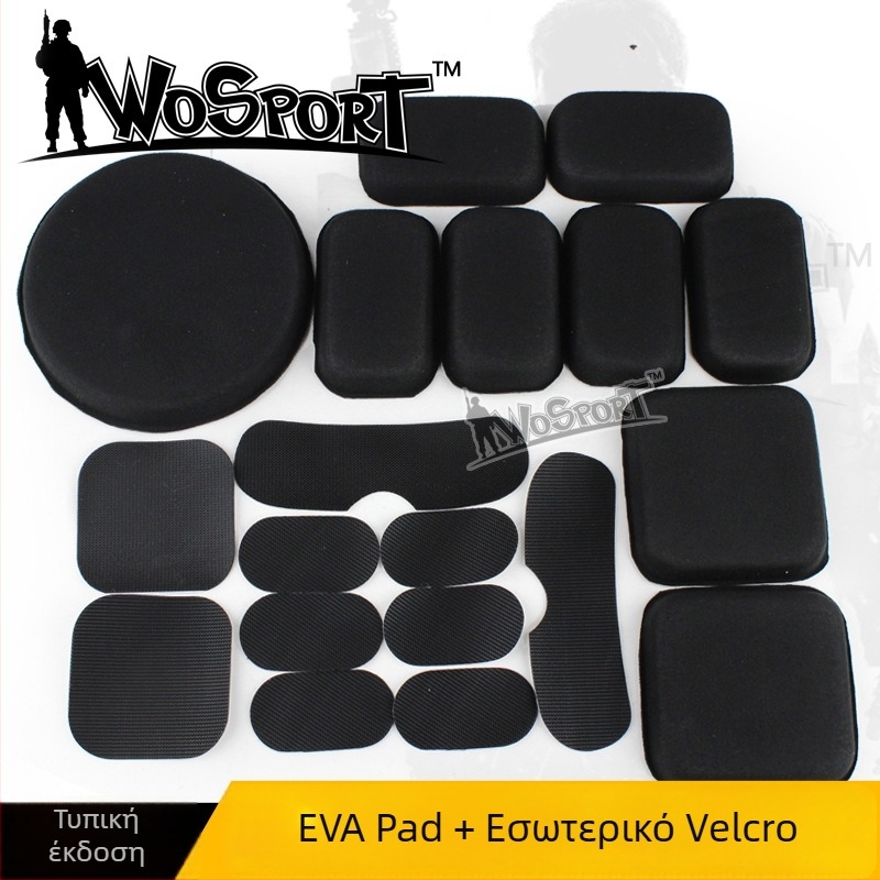 WOSPORT Σετ Αξεσουάρ για Κράνος Πεδίου με EVA Επένδυση και Velcro