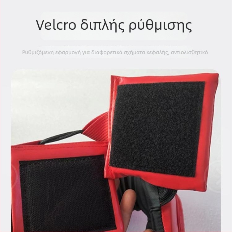 Κράνος προστασίας κεφαλής Σάντα με προστασία προσώπου, για ενήλικες και παιδιά, μποξ και Ταεκβοντό