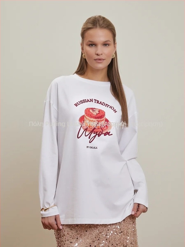100% βαμβακερό μακρυμάνικο T-shirt, φθινοπωρινό 2025, χαλαρή γραμμή, ευρωπαϊκό-αμερικανικό στυλ, καθημερινό γυναικείο τοπ