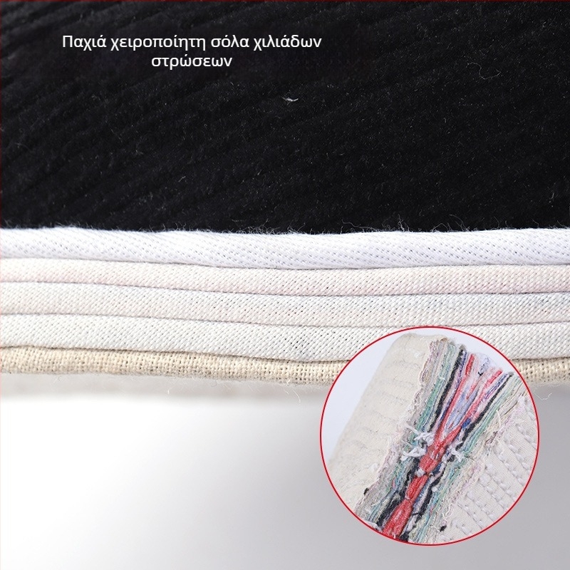 Μαύρα slip-on παπούτσια από corduroy με επίπεδο τακούνι για άνδρες και γυναίκες – casual/εργασία