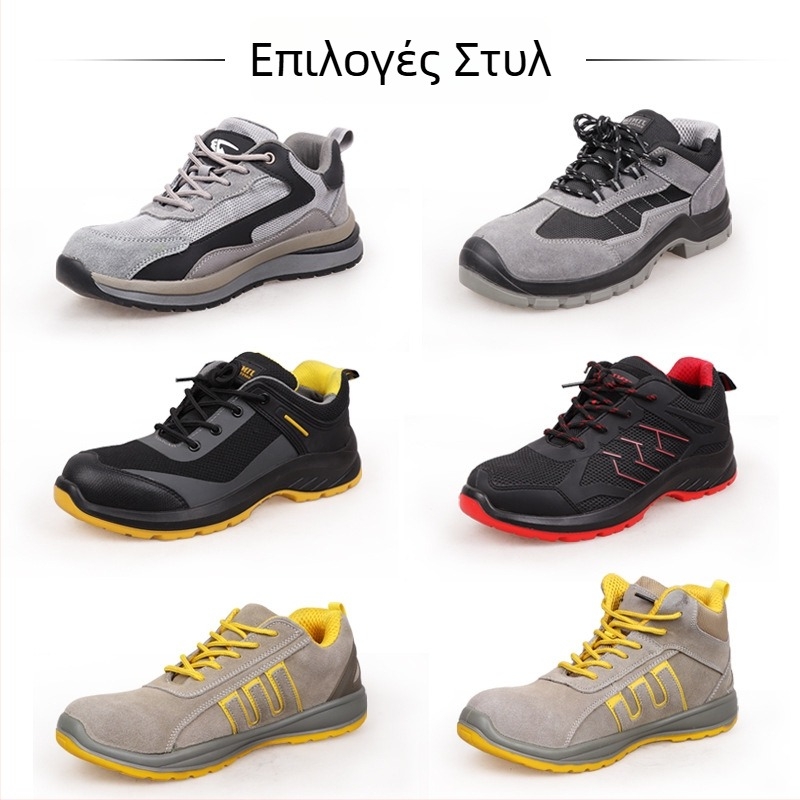 Νέα παπούτσια προστασίας εργασίας για άνδρες και γυναίκες, με μεταλλικό καπάκι δαχτύλου, διαπνέοντα και ανθεκτικά στη φθορά, ασφάλεια έναντι χτυπημάτων και διάτρησης για εργοτάξια