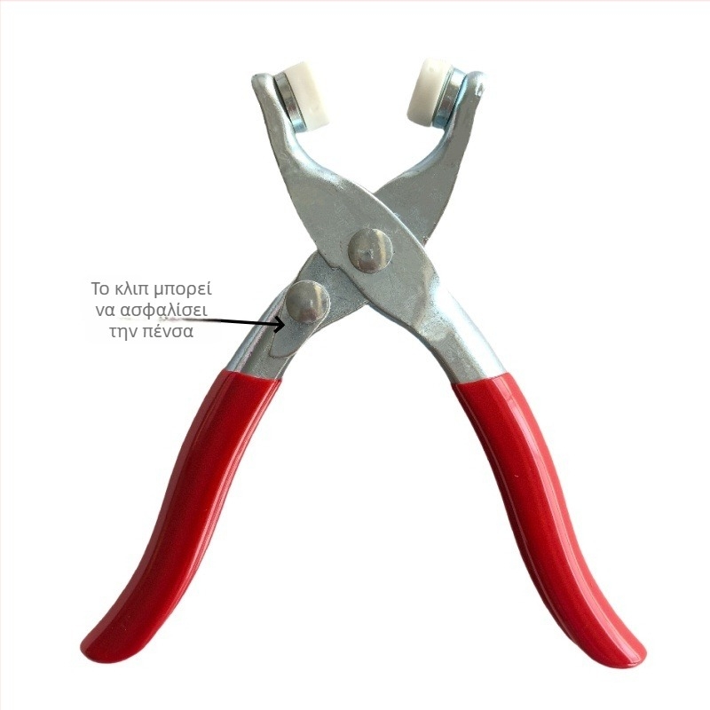 30 σετ κούμπωμα με πέντε δόντια 9,5 mm και λαβίδες εργαλείων για ρούχα, τσάντες και υφάσματα