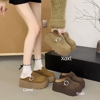 Γυναικείες πλατφόρμες Birkenstock με ύψος 7 εκ., παχιά σόλα, κλειστό μπροστινό μέρος, για εξωτερική χρήση, νέο μοντέλο φθινοπωρο 2025