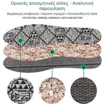 Buyun 1663 Πάτοι Παπουτσιών Τεσσάρων Εποχών, Αντιοσμητικοί για Άνδρες και Γυναίκες, Διαπνοή και Απορρόφηση Ιδρώτα, Λινοπάτοι