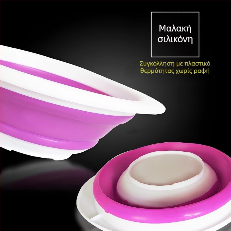 Αναδιπλόμενη λεκάνη σιλικόνης για ανάμειξη δολωμάτων, φορητή τηλεσκοπική λεκάνη ψαρέματος, σε μεγάλες, μεσαίες και μικρές διαστάσεις.