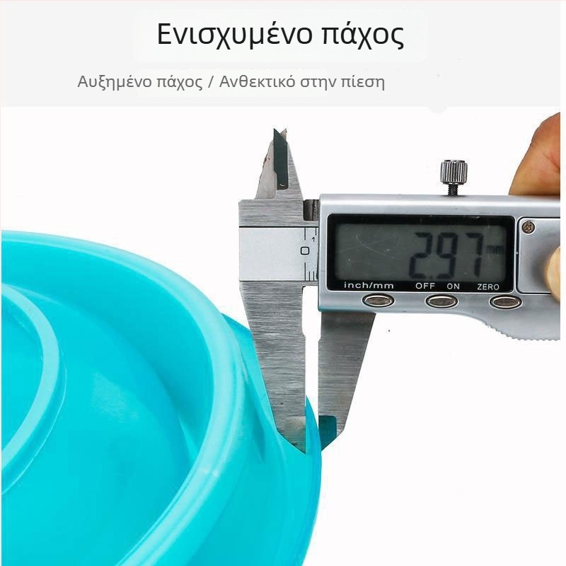 Αναδιπλούμενο πλαστικό δοχείο δολώματος για ψάρεμα, φορητός ανοικτός κάδος δολώματος