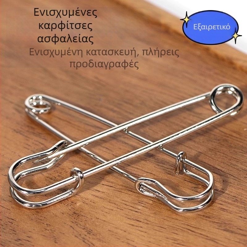 Ανοξείδωτο καρφί ασφαλείας υψηλής αντοχής για ρούχα, vintage διακοσμητικό κλιπ καρφιού