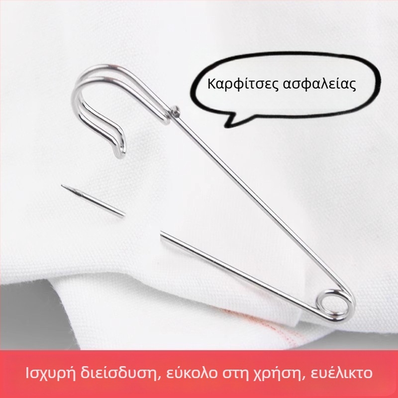 Ανοξείδωτο καρφί ασφαλείας υψηλής αντοχής για ρούχα, vintage διακοσμητικό κλιπ καρφιού