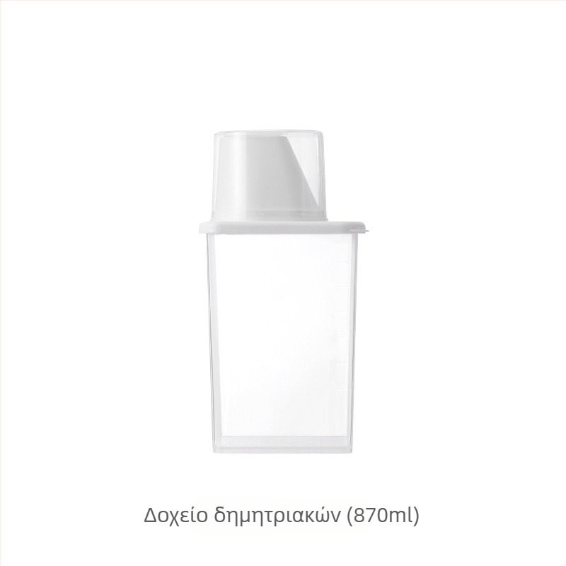 FaSoLa Οικιακή Θήκη Αποθήκευσης με Μετρητή, Διαφανές PP Δοχείο για Δημητριακά, Προστασία από Σκόνη και Υγρασία