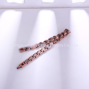 Γυναικείο βραχιόλι μαγνητικής θεραπείας – ρετρό δημιουργικός γεωμετρικός σχεδιασμός από κράμα