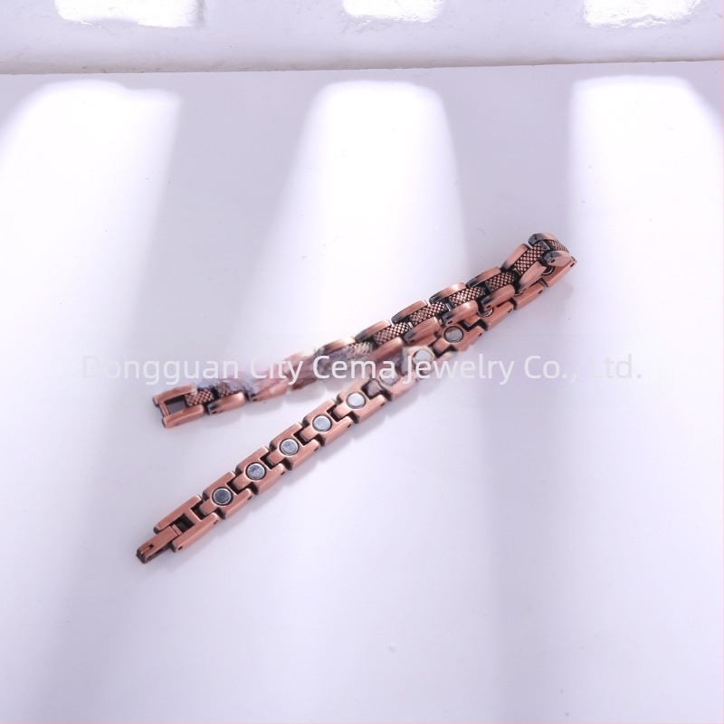 Γυναικείο βραχιόλι μαγνητικής θεραπείας – ρετρό δημιουργικός γεωμετρικός σχεδιασμός από κράμα