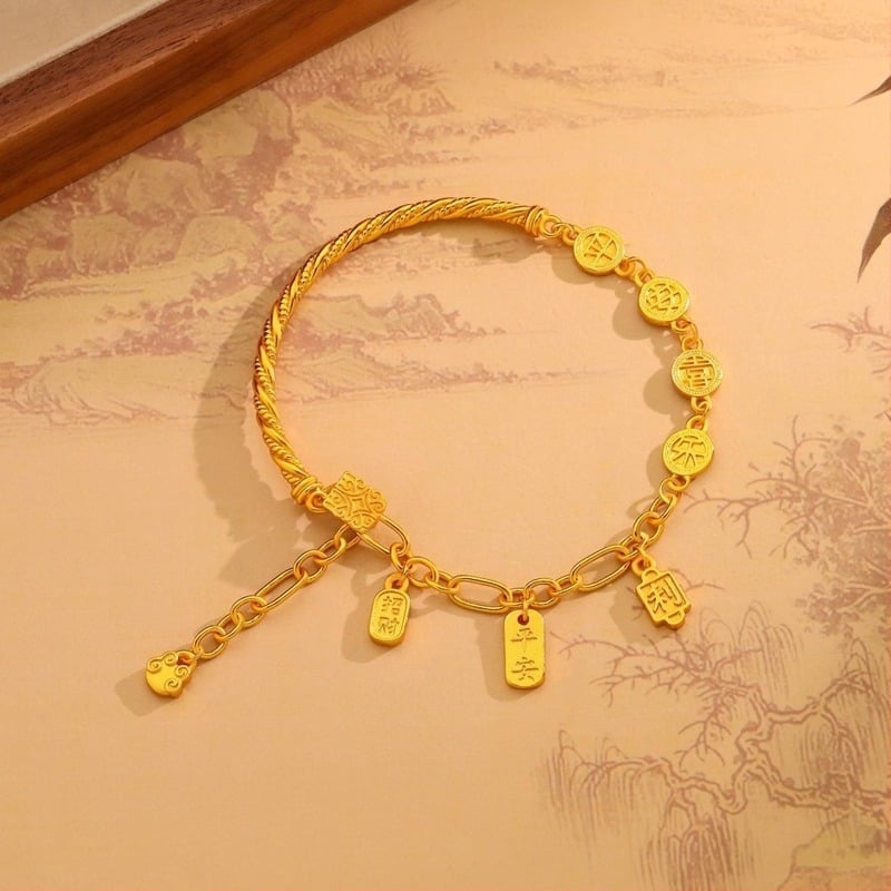 Γυναικείο βραχιόλι-μισό σε Νέο Κινέζικό Στυλ 2025 Σχεδίαση, παραδοσιακή χειροτεχνία, διακριτικό, ευέλικτο κόσμημα