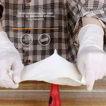 Γάντια μιας χρήσης από λατέξ, παχύτερο PVC-νιτρίλιο για οικιακή και οδοντιατρική χρήση, υψηλή ελαστικότητα