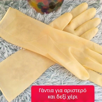 Γάντια μίας χρήσης με παχύτερο μοσχαρίσιο τένοντα για οικιακή χρήση, πλύσιμο πιάτων, αδιάβροχα, αμφιδέξια λατέξ γάντια, ανθεκτικά
