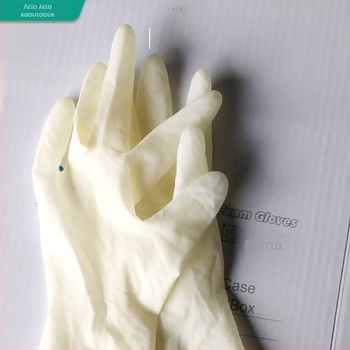 Γάντια μιας χρήσης για φαγητό και πλύσιμο πιάτων, 12 ίντσες, γαλακτώδες λευκό, οικιακή καθαριότητα