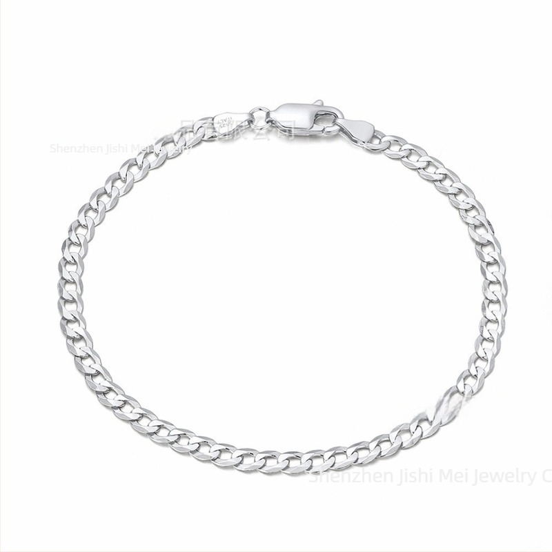 Cuban link αλυσίδα για τον καρπό και κολιέ ντεκολτέ, unisex μόδα