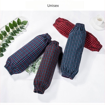 Μανίκι προστασίας για εργασία, μακρύ και χαλαρό, επιπλέον μεγάλο για ενήλικες, κατά του λεκέ, βαμβακερό μανίκι με ραφή τεσσάρων βελονών