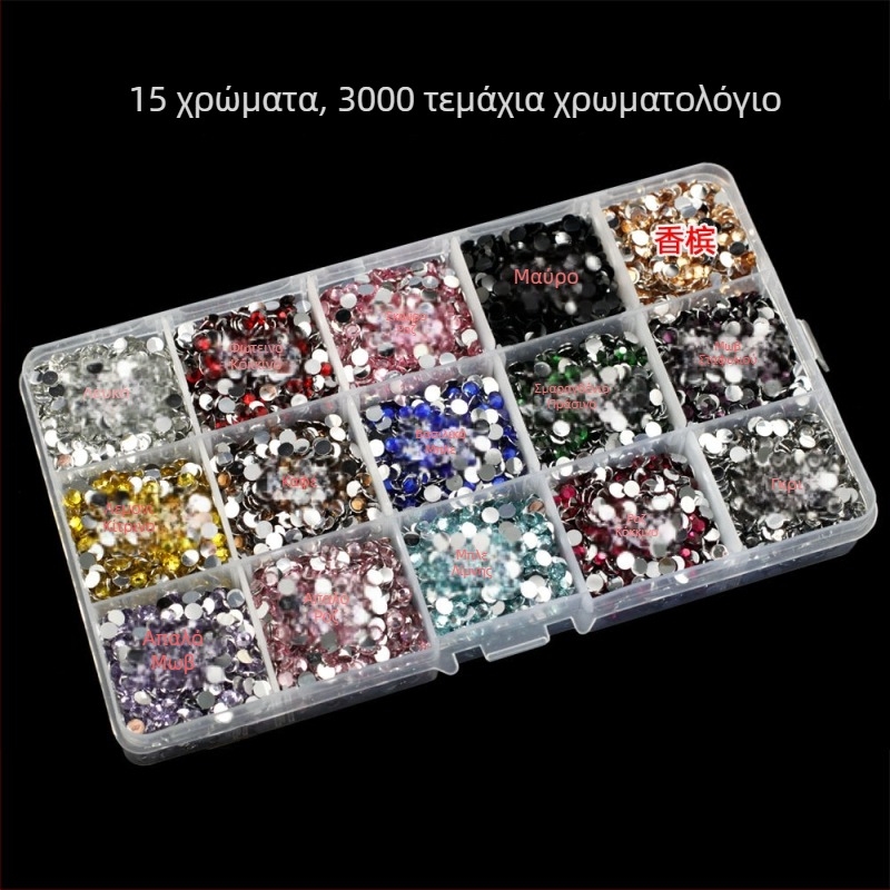 Σετ υλικών DIY για νύχια με στρας για θήκη κινητού, αξεσουάρ μαλλιών και διακοσμητικά με στρας