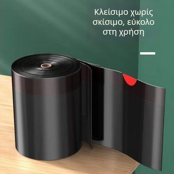 Σκανδιναβικά εξτρά‑παχιά μαύρες σακούλες απορριμμάτων με κορδόνι για οικιακή χρήση — κουζίνα και μπάνιο