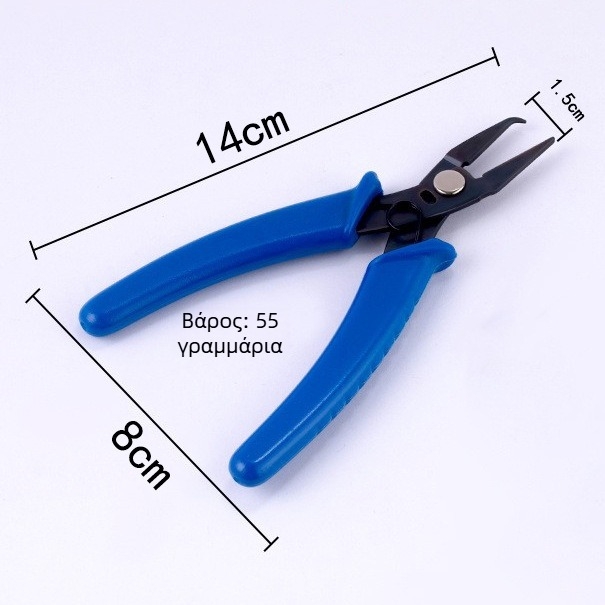 Πένσες με μπλε λαβή για DIY κοσμήματα