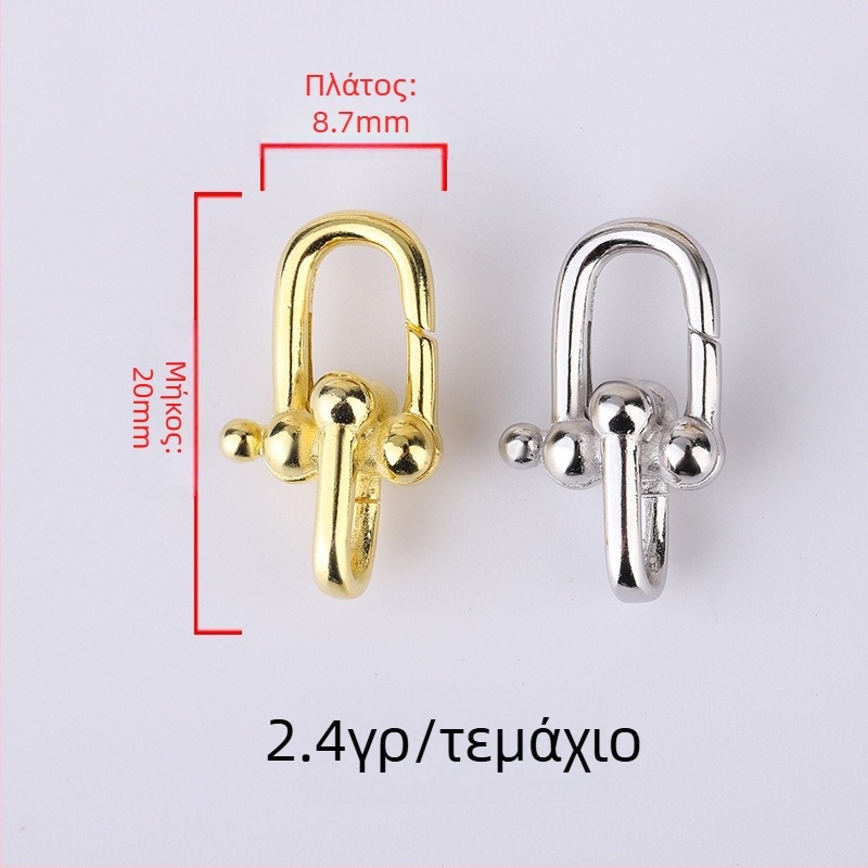 Tingxiangkai S925 Ασήμι Sterling — Συνδετικό Κούμπωμα για Κολιέ και Βραχιόλι, DIY Αξεσουάρ Κοσμημάτων