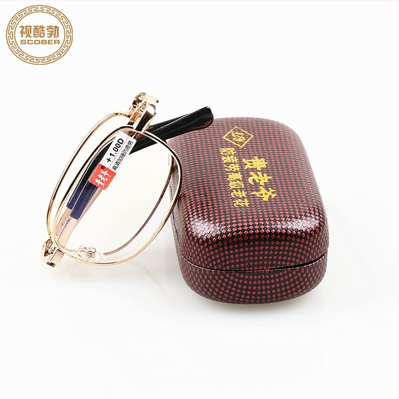 Γυαλιά ανάγνωσης με προστασία κατά του μπλε φωτός, αναδιπλούμενη μεταλλική θήκη και επίστρωση HD γυαλιού