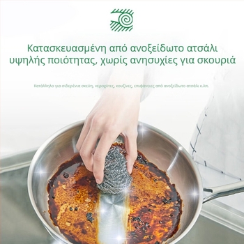 20 τεμάχια μεταλλικά σφαιρίδια καθαρισμού για τον καθαρισμό κατσαρολών