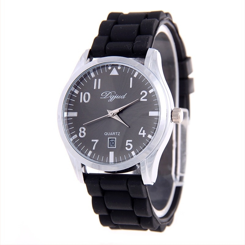 Γυναικείο ημερολογιακό ρολόι Smeeto/Somitu – λουράκι σιλικόνης, τετράγωνος καντράν, παγκόσμια ώρα