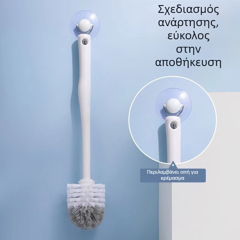 Βούρτσα τοίχου μπάνιου για τουαλέτα με παχύτερο ράβδο, από ανοξείδωτο ατσάλι — κεφαλή στρογγυλή ή τετραγωνική