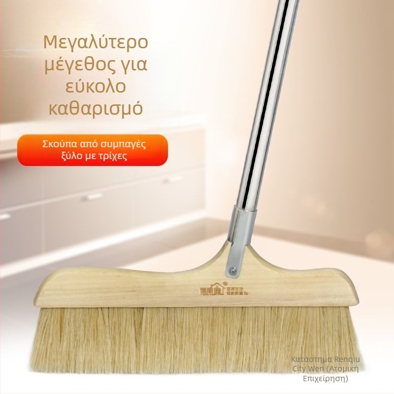 Σκούπα από τρίχες αγριόχοιρου με ανάμικτες τρίχες, οικιακή χρήση, μαλακή κεφαλή για σκόνη και τρίχες
