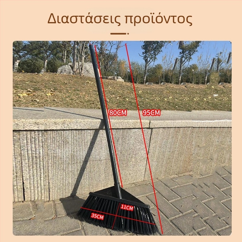 Σετ σκούπας και κάδου για σκόνη, με διαφανή κεφαλή και μαλακές τρίχες για μαλλιά, εργαλείο καθαρισμού δαπέδων