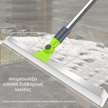 Μεγάλο σιλικόν μπόμπ με μακριά λαβή και εργαλείο απομάκρυνσης νερού για τουαλέτα, μπάνιο και ντους