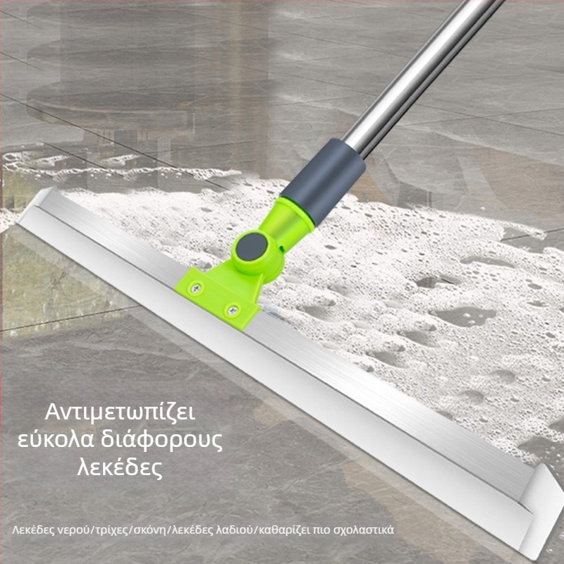 Μεγάλο σιλικόν μπόμπ με μακριά λαβή και εργαλείο απομάκρυνσης νερού για τουαλέτα, μπάνιο και ντους