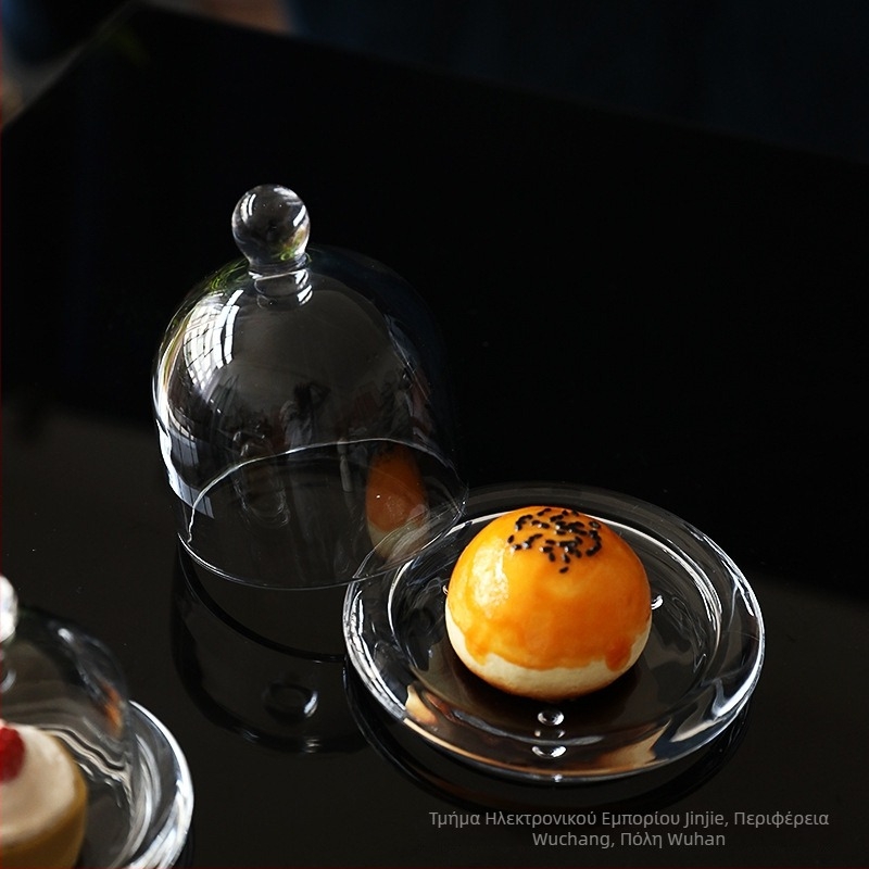 Κούπα λεμονιού με καπάκι, γυάλινο κάλυμμα για φρούτα, πιατέλα γευσιγνωσίας φρούτων και δίσκος σερβιρίσματος για επίδειξη